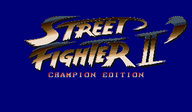 Street Fighter II Koryu Title Screen